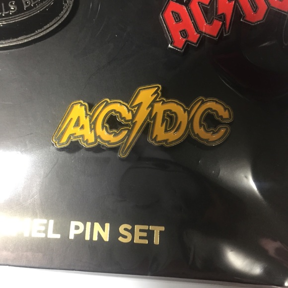 ROCK | Accessories | Acdc Enamel Pin Set Of 3 Rock By Junk Food | Poshmark